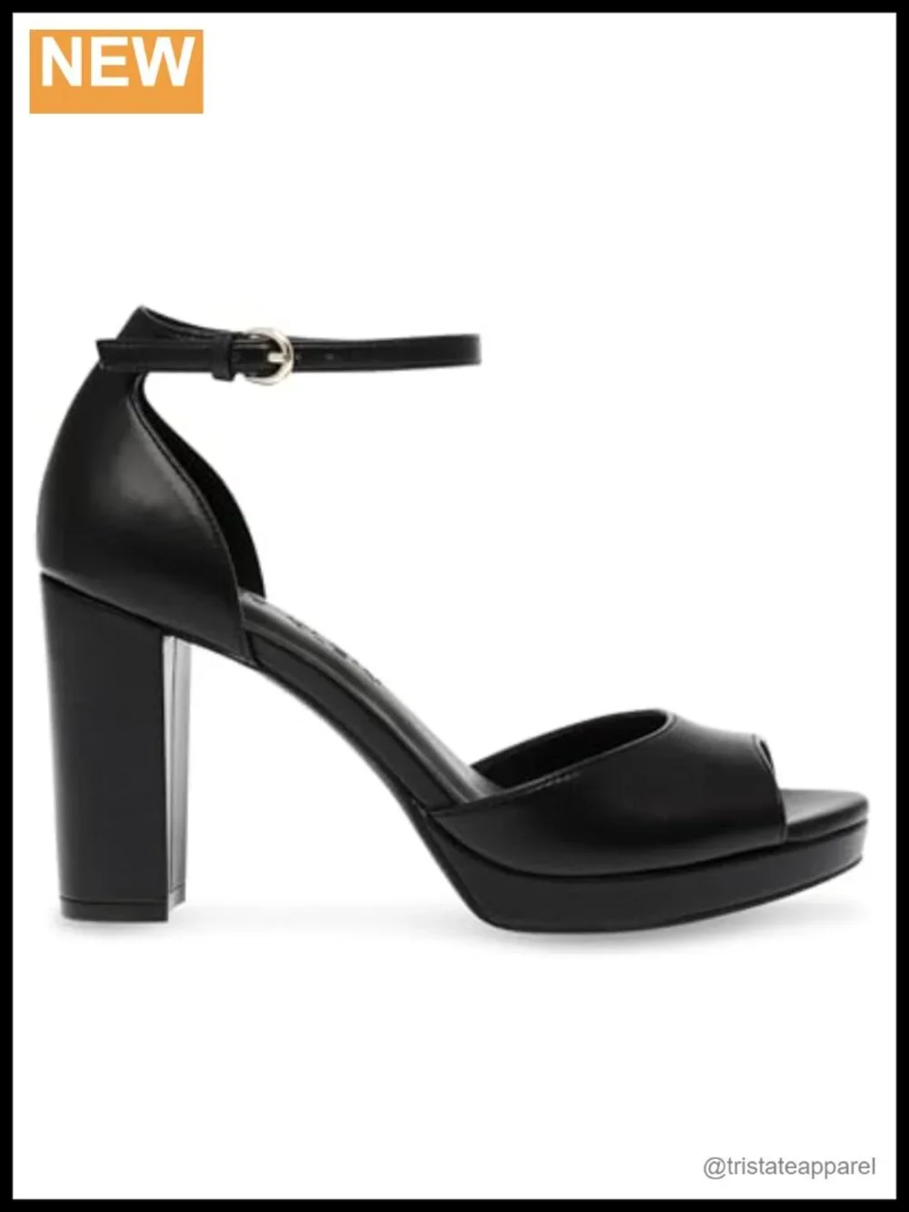 Anne Klein Vista Platform Sandal Peep Toe Ankle Strap